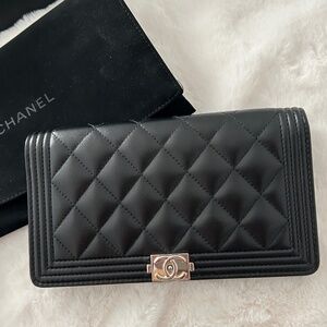 chanel yen boy large wallet